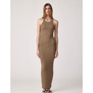Clyque The Label West Maxi Dress Khaki | NWT | Size Small